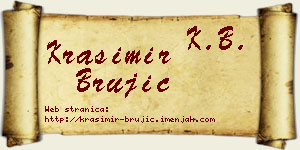 Krasimir Brujić vizit kartica
